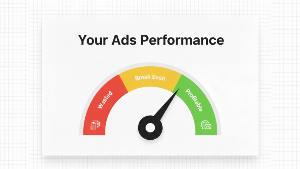 Google Ads performance gauge for Asansol businesses measuring campaign effectiveness and budget optimization